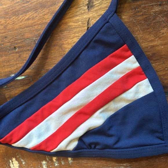 Jolyn. Size M red white and blue Collin swim suit top - Picture 2 of 4